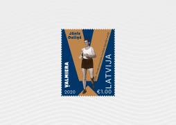 Latvijas Pasts dedicates a stamp to the outstanding Latvian track and field athlete Jānis Daliņš